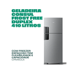 Geladeira / Refrigerador Consul CRM50 410L 2P F. FREE CRM50LKBNA Inox 220 Volts