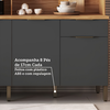 Cozinha Compacta Rio Doce Concord 08 PTS - Amendoa/Chumbo