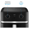 Fritadeira Air fryer AFG80Gran Fry 8 Litros 1.900W Preta, Grelha Removível