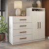 Comoda Demobile Aurea 2 Portas e 4 Gavetas - Branco 