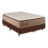 Cama Box Gazin  Twins Queen Molas Ensacadas Linho Castor - Altura 0,72 Largura 1,58 Profundidade 1,98 cm