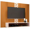 Painel Suspenso Hb Moveis Form 1.2M - Cor: Cinamomo/Off White
