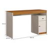 Mesa De Estudo Mavaular 1 Porta/1 Gaveta Sevilha 1200 - Naturalle/Off White