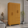 Guarda Roupas/Roupeiro Acp Maya 4 Portas MDP - Cinamomo