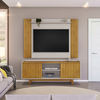 Conjunto Rack DJ Flat + Painel DJ Trend - Cedro/Bali