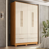 Guarda Roupa Demobile Domo Casal 4 portas e 4 gavetas - Cinamon/off-white