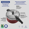 Panela de Pressão Tramontina Vancouver, Pré-Aluminio Com Revestimento Antiaderente, 6,0L, 24CM - Vermelho