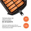 Fritadeira Elétrica Mondial Sem Óleo Air Fryer Mondial Mega Family AFN-80-BI 8L - Preta/Inox