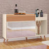 Buffet Tuboarte Nova York 100% em MDF - Off White + Rippas
