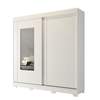 Roupeiro/Guarda Roupas Panam Ilheus 2 Portas com Slide Com kit espelho  - BRANCO