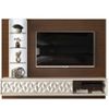 Painel Dj Lippi para TV 70 polegadas 100% MDF - Castanho/Off white