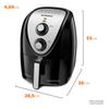 Fritadeira Elétrica Mondial Sem Óleo Air Fryer Grand Family AFN-50-BI - Preta/Inox