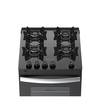 Fogão Atlas 4 Bocas Milão Fast Glass Preto