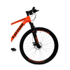 Bicicleta Cairu Lotus CRX Aluminio aro 29 quadro 17.5 - Laranja/Preto