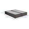 Cama Box Gazin Lazzari King Molas Ensacadas Linho Grafite - Altura 0,77 x Largura 1,93 x Profundidade 2,03 cm