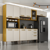 Cozinha CHF Avila 4 Peças - CINAMOMO/ OFF WHITE ACETINADO