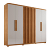 Guarda Roupas/Roupeiro Rufato Cairo 6 Portas Com Pes - Natur/Off White/Natur