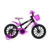 Bicicleta Cairu MTB ABS C-High Pro Aro 16 Feminina - Preto/Lilas 