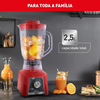 Liquidificador Arno Power Mix Limpa Facil 700W 5 Velocidades Vermelho - 220V