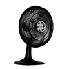Ventilador Ventisol Oscilante, 6P, 40Cm, Premium, Preto, 220V