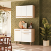 Cozinha Niciole Combo Lemon - Freijo/Off white cristal