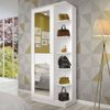 Sapateira Henn Duetto Com 1 Porta Espelho - Branco