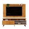 Conjunto Rack DJ Flow + Painel DJ Lume - Cedro/Bali 