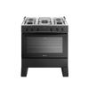 Fogão Atlas Milão Plus 5 Bocas Automático Mesa de Inox Bivolt - Preto