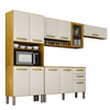 Cozinha CHF Avila 4 Peças - CINAMOMO/ OFF WHITE ACETINADO