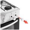 Fogão Atlas Milão Plus 4 Bocas Automático Mesa de Inox Bivolt - Branco