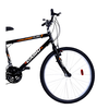 Bicicleta Cairu MTB Flash Aro 26 marchas 21 - Preto/Laranja