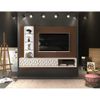 Painel Dj Lippi para TV 70 polegadas 100% MDF - Castanho/Off white