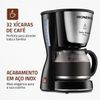 Cafeteira Mondial C-32-32X 220v/60Hz - Preta/Inox