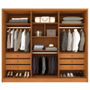 Guarda Roupas/Roupeiro Tcil, Realeza, 6 Portas Com 8 Pés - Cinamomo/Cinamomo