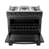 Fogão Atlas Milão Plus 5 Bocas Automático Mesa de Inox Bivolt - Preto