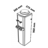 Bebedouro Coluna Libell Master, Branco, 220V