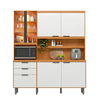 Cozinha Poliman Murano 7 Portas e 2 gavetas - Freijo uv/ OFF Acetinado