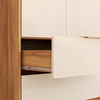 Guarda Roupa Demobile Domo Casal 4 portas e 4 gavetas - Cinamon/off-white