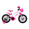 Bicicleta Cairu MTB ABS C-High Pro Aro 16 Feminina - Branco/Pink
