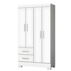 Roupeiro Josan Olimpio  4 Pts Com Pe - Branco