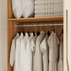 Guarda Roupa Demobile Domo Casal 4 portas e 4 gavetas com espelho - Cimamon/Off-white