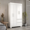 Guarda Roupas/Roupeiro Acp Maya 4 Portas MDP - Branco