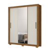 Roupeiro Josan Apollo 3pts C/Pe e Espelho - Cin-Cin/Off White