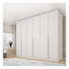 Guarda Roupas/Roupeiro Tcil 6 Portas Cataguases Com Pe - Neve/Neve