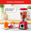 Liquidificador Arno Power Mix 2.4L 700W 220V 3 Velocidades LQ18/19 - Vermelho 