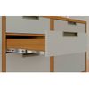 Balcao Nesher 1 Porta 4 Gavetas Imperatriz 120Cm 100% MDF - Freijo-Off White