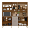 Kit Cozinha Demobile, Compacta Amora, 10 Portas, 2 Gavetas - Amendola/Nude Prime Tx