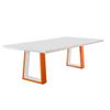 Mesa Girona Ello 50000 1,80 x 1,00 Canto Moeda - Mel/Off White
