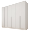 Guarda Roupas/Roupeiro Tcil 6 Portas Cataguases Com Pe - Neve/Neve