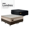 Cama Box Gazin Londres MolejoMolas Casal Ensacadas Preto - Alt 320 Comp 1,88 Larg 1,380